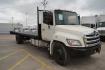 2012 WHITE HINO 338 with an HINO J08E-VB 8L 260HP engine, 6SPD MANUAL transmission, located at 9172 North Fwy, Houston, TX, 77037, (713) 910-6868, 29.887470, -95.411903 - 24FT FLATBED, 33,000LB GVWR ,98" WIDE , TOOL BOX, 90 GALLON FUEL TANK, SPRING RIDE, COLD A/C , CRUISE CONTROL, POWER WINDOWS & LOCKS - Photo#2